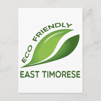 Eco Friendly East Timorese. Postcard