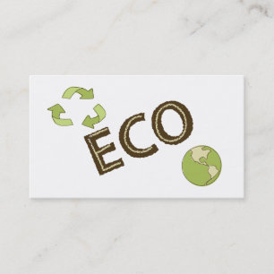 Eco Friendly Environment Recycling Business Cards