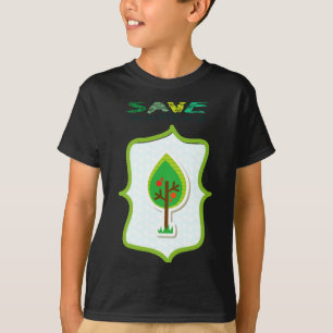 Eco Friendly Evergreen Design T Shirt 