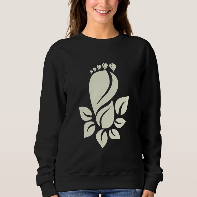 Eco-Friendly Footprint Nature Graphic Sweatshirt (Front)