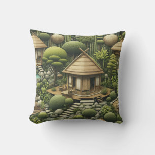 Eco-friendly Gardens and Buildings in Harmony Cushion