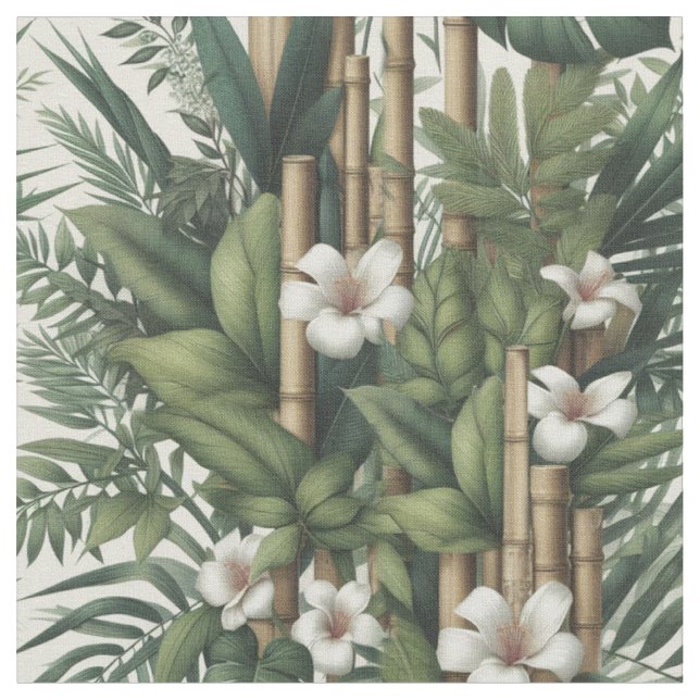 Eco-friendly gardens and buildings in harmony  fabric (Close Up)