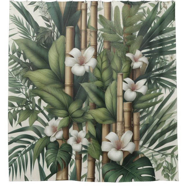 Eco-friendly Gardens and Buildings in Harmony  Shower Curtain (Front)