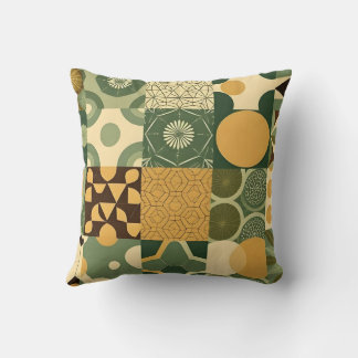 Eco-Friendly Geometric Patterns Cushion