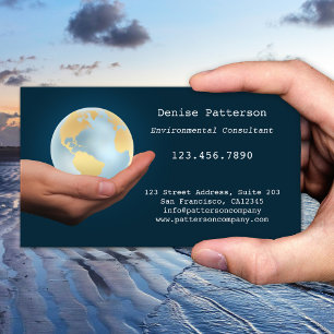 Eco Friendly Globe Environment Business Card