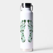 Eco Friendly Green Leaf Footprint