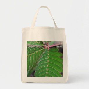 Eco-Friendly Grocery Tote with Green Leaf Design Bag