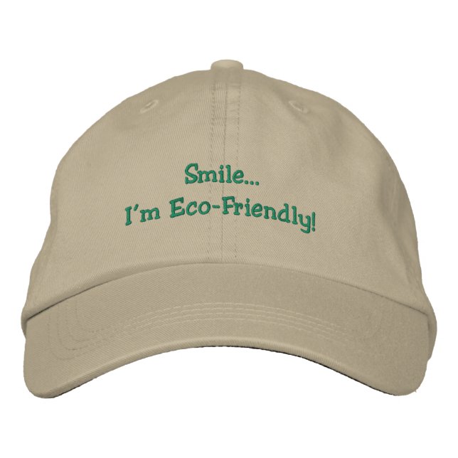  Eco-Friendly  Humourous  Embroidered Hat (Front)