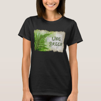 Eco Friendly "Live Green" Enviro Art-lovers Shirt