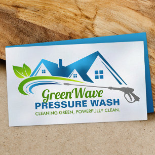 Eco Friendly Pressure Wash services Business Card