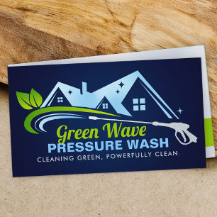 Eco Friendly Pressure Wash services Business Card