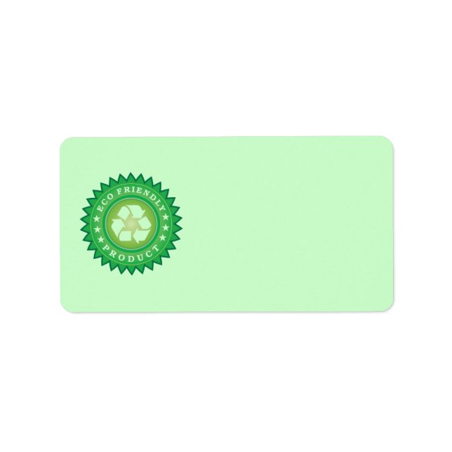 Eco Friendly Product Sticker Address Label (Front)