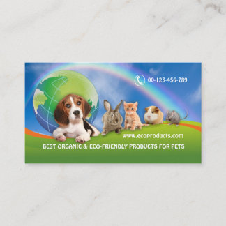 ECO-FRIENDLY PRODUCTS FOR PETS business card