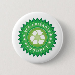 Eco Friendly Sticker 6 Cm Round Badge