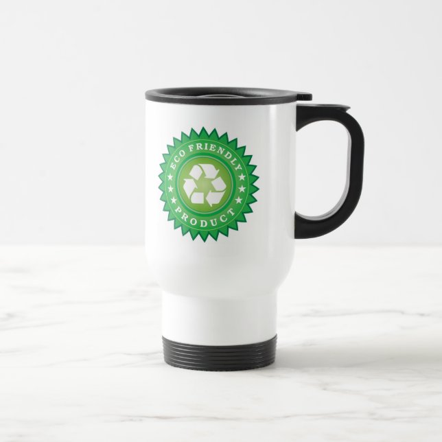Eco Friendly Sticker Travel Mug (Right)