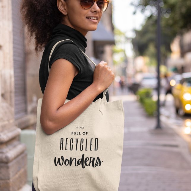 Eco-Friendly Sustainable Recycling Modern Stylish Tote Bag (Shop now and make a statement for a brighter, cleaner future!)