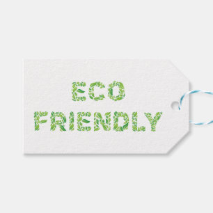 Eco friendly tag. Ecology product. Green botanical Gift Tags