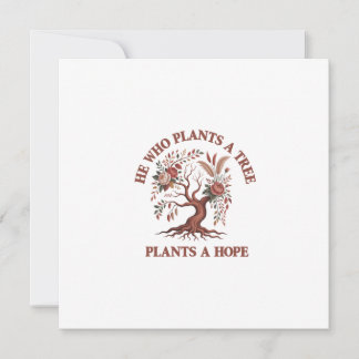 Eco Friendly Tree Day Event Invitation, Minimalist Invitation
