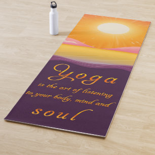 Eco-friendly Yoga Mats with Inspirational Quotes