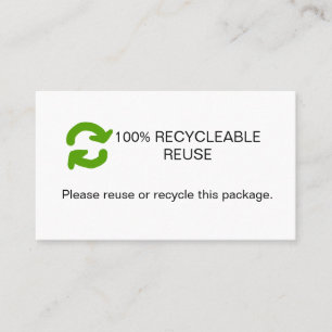 Eco green company name q r code website email deta business card