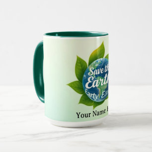 Eco-Guardians' Embrace Celestial Earth Mug