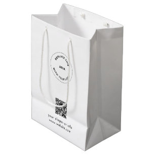 Eco Kraft Custom Logo & QR Gift Bag for Businesses
