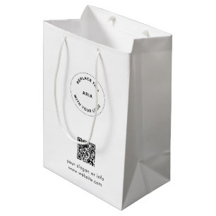 Eco Kraft Custom Logo & QR Gift Bag for Businesses
