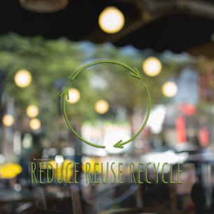 Eco “Reduce Reuse Recycle” Green 