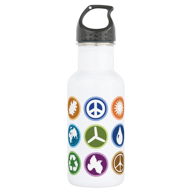 Eco Symbols 532 Ml Water Bottle (Front)
