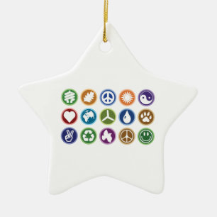 Eco Symbols Ceramic Tree Decoration