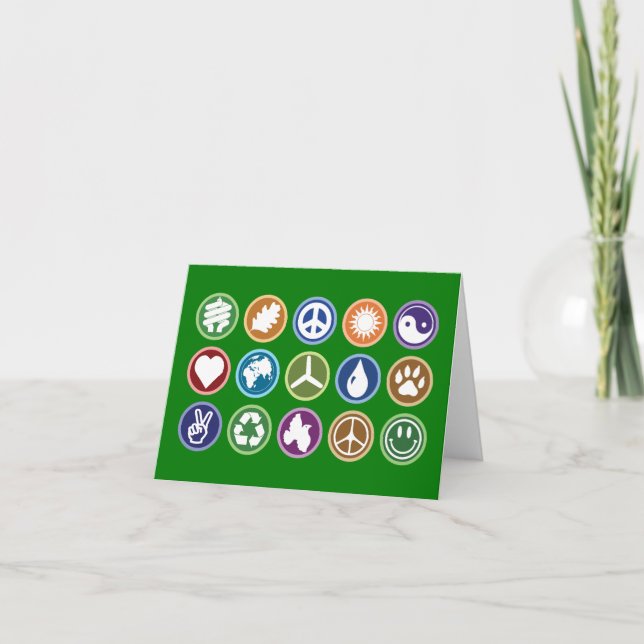 Eco Symbols Holiday Card (Front)