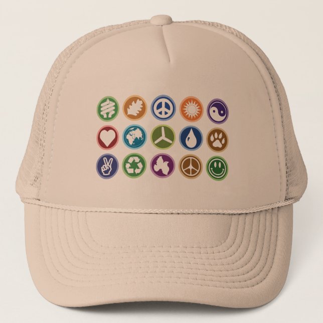 Eco Symbols Trucker Hat (Front)