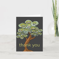 Eco Tree Thank You Notecard