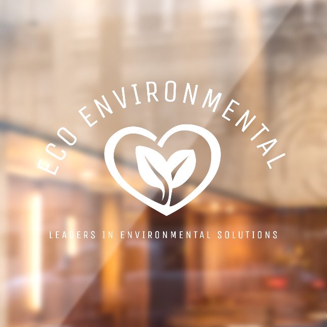 Eco two leaves heart logo white clothing business (Sheet 2)