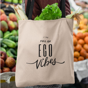 Eco Vibes Eco Friendly Think Green Grocery Tote Bag