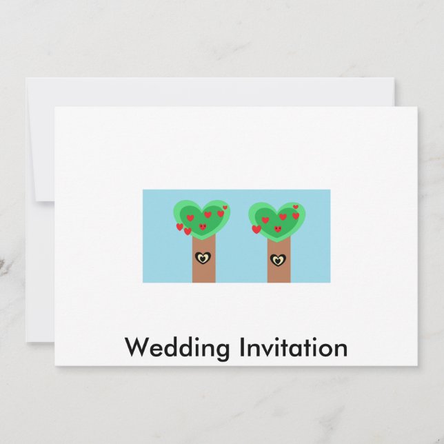 Eco Wedding Invitation (Front)