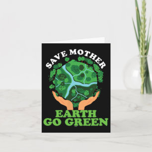 Ecofriendly Ecologist Storage Mother Earth Go Gree Card