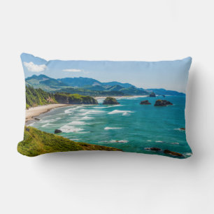 Ecola State Park, Oregon. Panorama of Crescent Lumbar Cushion