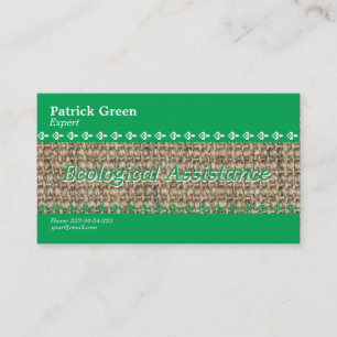 Ecological friendly design business card