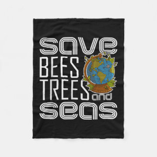 Ecologist Environmental Protection Animals Plants Fleece Blanket