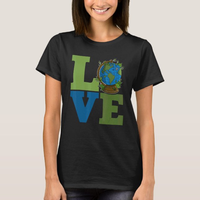 Ecologist environmental protection animals plants  T-Shirt (Front)