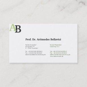 Ecology experts business card