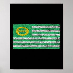 Ecology Flag Environmentalism Earth Day 1 Poster