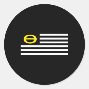 Ecology Flag Environmentalism Earth Day Classic Round Sticker