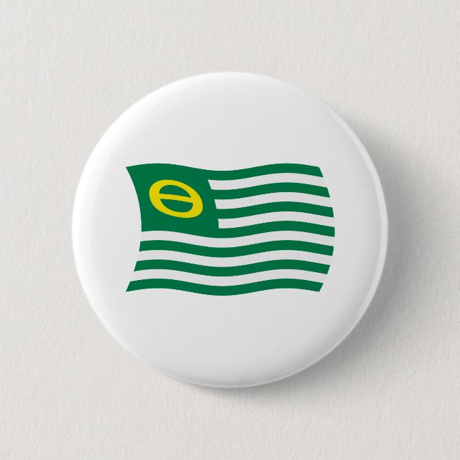 Ecology Movement Flag Button (Front)