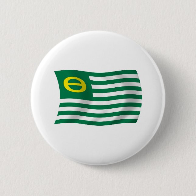 Ecology Movement Flag Button (Front)