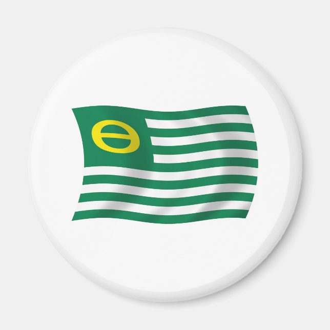Ecology Movement Flag Magnet (Front)