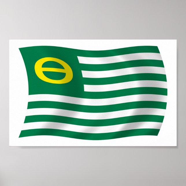 Ecology Movement Flag Poster Print (Front)
