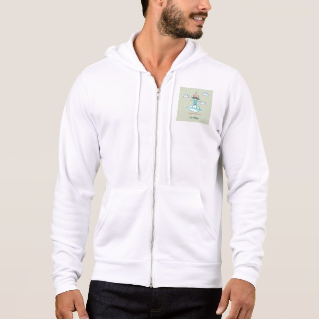 Ecology Surfer Sustainable Life Hipster Hoodie (Front)