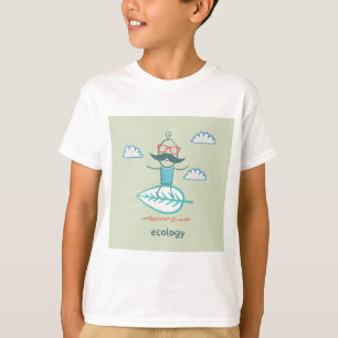 Ecology Surfer Sustainable Life Hipster T-Shirt